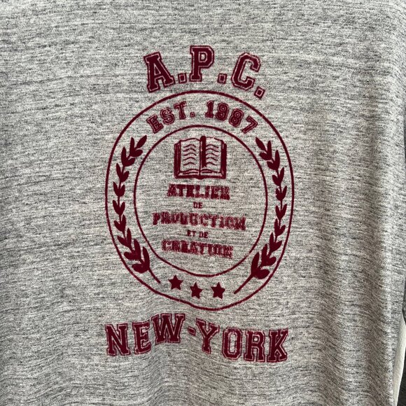 A.P.C. collegiate sweat shirt - Size Men's M - Picture 2 of 4